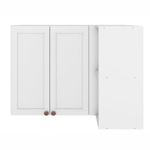 Armário Aéreo Canto 2 Portas 2 Nichos Unna Yescasa Branco