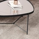 Ver imagem 3 de Mesa de Centro Orgânica Alamanda Espelhada Preto Preto