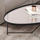 Ver imagem 2 de Mesa de Centro Orgânica Alamanda Espelhada Preto Preto