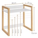 Ver imagem 2 de Mesa Infantil com Regulagem de Altura Zoe Branco/Diversas Cores