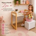 Ver imagem 4 de Mesa Infantil Montessoriana Zoe com Regulagem Altura MDF| Madeira Areia