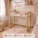 Ver imagem 3 de Mesa Infantil Montessoriana Zoe com Regulagem Altura MDF| Madeira Areia