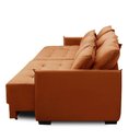 Ver imagem 4 de Sofá Retrátil e Reclinável 2,50m Mariah Veludo Terracota Madelina Decor