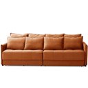 Ver imagem 6 de Sofá Retrátil e Reclinável 2,50m Mariah Veludo Terracota Madelina Decor