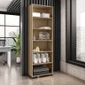 Estante para Livros 5 Prateleiras 188cmx60,5cm Office Móveis Leão - 1