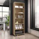 Ver imagem 1 de Estante para Livros 5 Prateleiras 188cmx60,5cm Office Móveis Leão