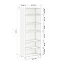 Ver imagem 6 de Estante de Livros 60,5cmx188cm 5 Prateleiras Office Móveis Leão