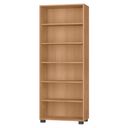 Ver imagem 2 de Estante de Livros 60,5CMX188CM 5 Prateleiras Office Móveis Leão Marrom/Freijó