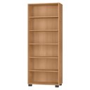 Ver imagem 2 de Estante de Livros 60,5CMX188CM 5 Prateleiras Office Móveis Leão Marrom/Freijó