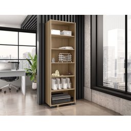 Estante para Livros 5 Prateleiras 188cmx60,5cm Office Móveis Leão - 5