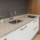 Ver imagem 1 de Pia Cozinha 200cm Granito Arabesco C/cuba Inox Parte Cooktop: Arabesco