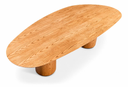 Ver imagem 3 de Mesa Jantar Orgânica Aylin 200x120cm Freijó- Duo Cone Freijó