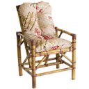 Ver imagem 3 de Conjunto Poltronas de Bambu 5 Lugares Cadeiras e Mesa de Centro com Almofadas para Área T21