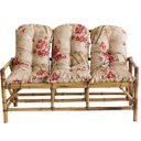 Ver imagem 2 de Conjunto Poltronas de Bambu 5 Lugares Cadeiras e Mesa de Centro com Almofadas para Área T21