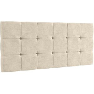 Cabeceira Almofadada Quadriculada Queen 1,60 - Cor:areia