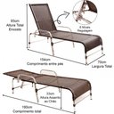 Ver imagem 3 de 3 Espreguiçadeiras Catar e Mesa Piscina Jardim Regulagem Tabaco