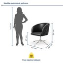 Ver imagem 3 de Poltrona Giratória Corino Premium Base Alumínio Maya
