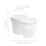 Balde para colorir Transparente 3.2L - 5 Peças - 2