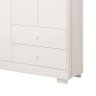Guarda Roupa Infantil New Danny Plus 4 Portas e 2 Gavetas Branco Fosco - Reller Móveis - 5