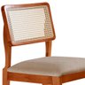 Conjunto com 2 Cadeiras Trento Cinamomo Claro com Tela Sintética Fabrispuma - 4