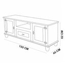 Ver imagem 2 de Rack para Sala de Estar Alegra S05 65" 150cm MDF-MDP com Gaveta Off White Lyam Decor