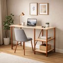 Ver imagem 3 de Escrivaninha Mesa Office Estudo Estilo Industrial 110cm Klm Móveis