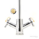 Ver imagem 4 de Torneira Misturador Bancada Cozinha 1/4 Volta Latão Cromado