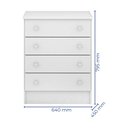 Ver imagem 4 de Quarto de Bebê Cômoda 777 e Berço 1344 Doce Sonho com Colchão Branco - Qmovi