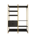 Ver imagem 2 de Dois Modulo para Closet Industrial Ferro Dourado Tampo Preto