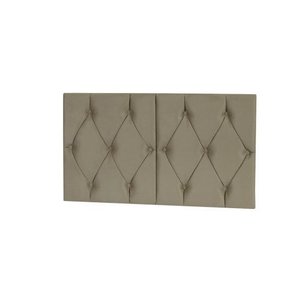 Cabeceira Cama Box Solteiro Helena Marfim Sued 0,90 Suspensa