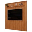 Ver imagem 1 de Painel Tv 75 223cm Suspenso Ripado Noah D04 Freijó - Mpozenato