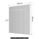 Ver imagem 4 de Painel Tv 75 223cm Suspenso Ripado Noah D04 Freijó - Mpozenato