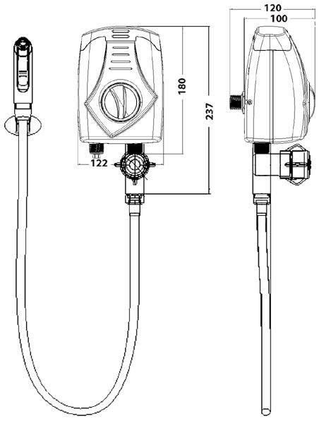 Aquecedor Versátil 127v 5500w Branco Lorenzetti - 4