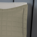 Ver imagem 5 de Kit Colcha Cobre Leito Matelado Solteiro 2 Peças Copacabana 300 Fios Cáqui