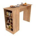 Ver imagem 3 de Cozinha Modulada Completa Max 262 Cm Balcão Pia Bancada Ilha Armário Mdp Carvalho Blanche - Clicklar