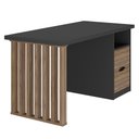 Ver imagem 6 de Mesa para Escritório Escrivaninha Home Office Dora A02 Preto Nogal - Lyam Decor