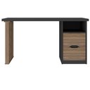 Ver imagem 3 de Mesa para Escritório Escrivaninha Home Office Dora A02 Preto Nogal - Lyam Decor
