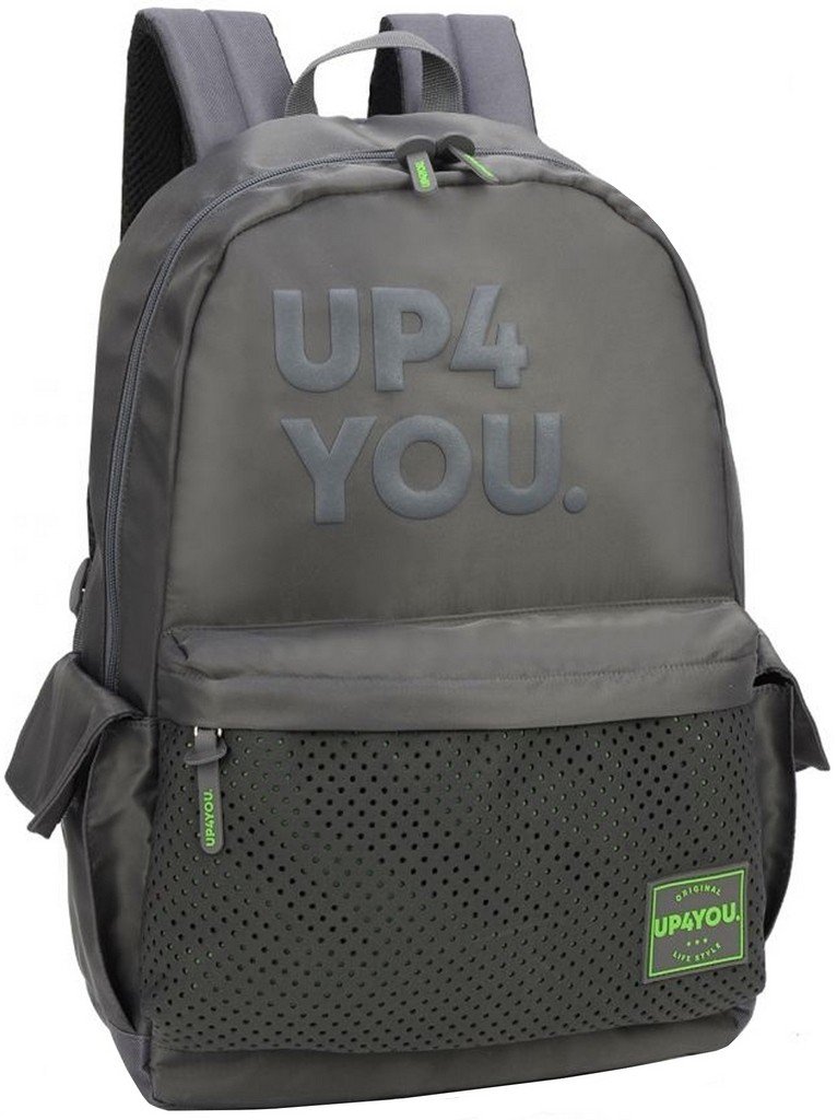 Mochila Feminina Escolar Notebook Impermeável Masculina Juvenil Reforçada Grande Faculdade - Cinza - 1