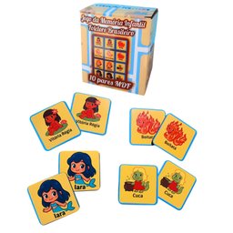 Jogo da Memória Infantil Aprendendo Folclore para Crianças 10 Pares - 2