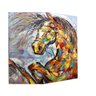 Quadro Pintura Tela cavalo multi-cor Sala de Estar 5517: 140cm (A) x 140cm (L) - 3