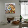 Quadro Pintura Tela cavalo multi-cor Sala de Estar 5517: 140cm (A) x 140cm (L) - 1