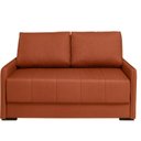Ver imagem 3 de Sofá-Cama 154cm Retrátil Reclinável Linho Pés Madeira Isis Laranja Terracota