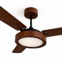 Ver imagem 2 de Ventilador de Teto Natuvent Vitta Led 3 Pás Madeira Mdf Imbuia