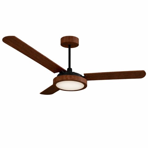 Ventilador de Teto Natuvent Vitta Led 3 Pás Madeira Mdf Imbuia