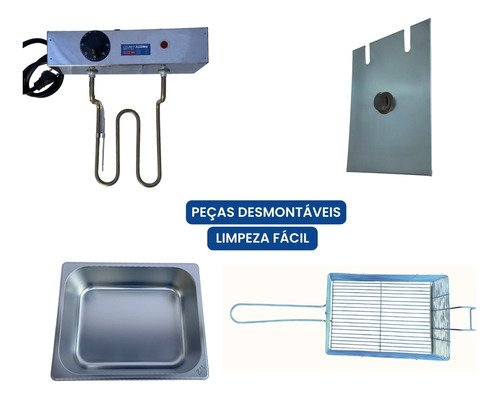 Fritadeira Industrial Profissional 1 Cuba 5l C/ Tampa - 4