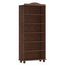 Ver imagem 1 de Estante para Livros Linha Rubi Café com 5 Prateleiras Madeira Pinus - Finestra 8964w Café