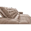 Ver imagem 4 de Sofá Retrátil e Reclinável 2,75m Molas Ensacadas Cama inBox Big Space com Bordado 3D Velusoft