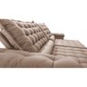 Sofá Retrátil e Reclinável 2,75m Molas Ensacadas Cama inBox Big Space com Bordado 3D Velusoft - 4