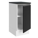 Ver imagem 7 de Balcão 100% Mdf 40 Cm 1 Porta Branco/preto