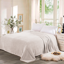 Ver imagem 1 de Cobertor Casal Manta Canelada Super Soft 1,80m X 2,0m Marfim